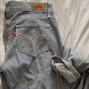 Levi’s conductor bleach splatter jeans